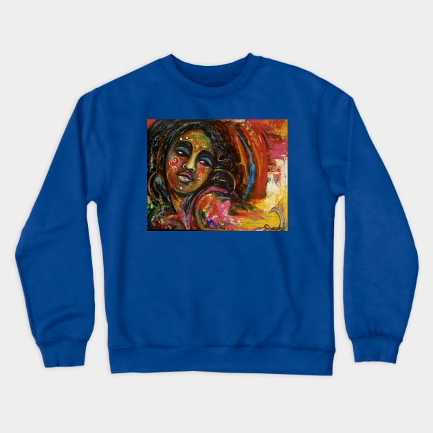 The mermaid from Belize Crewneck Sweatshirt by amoxes